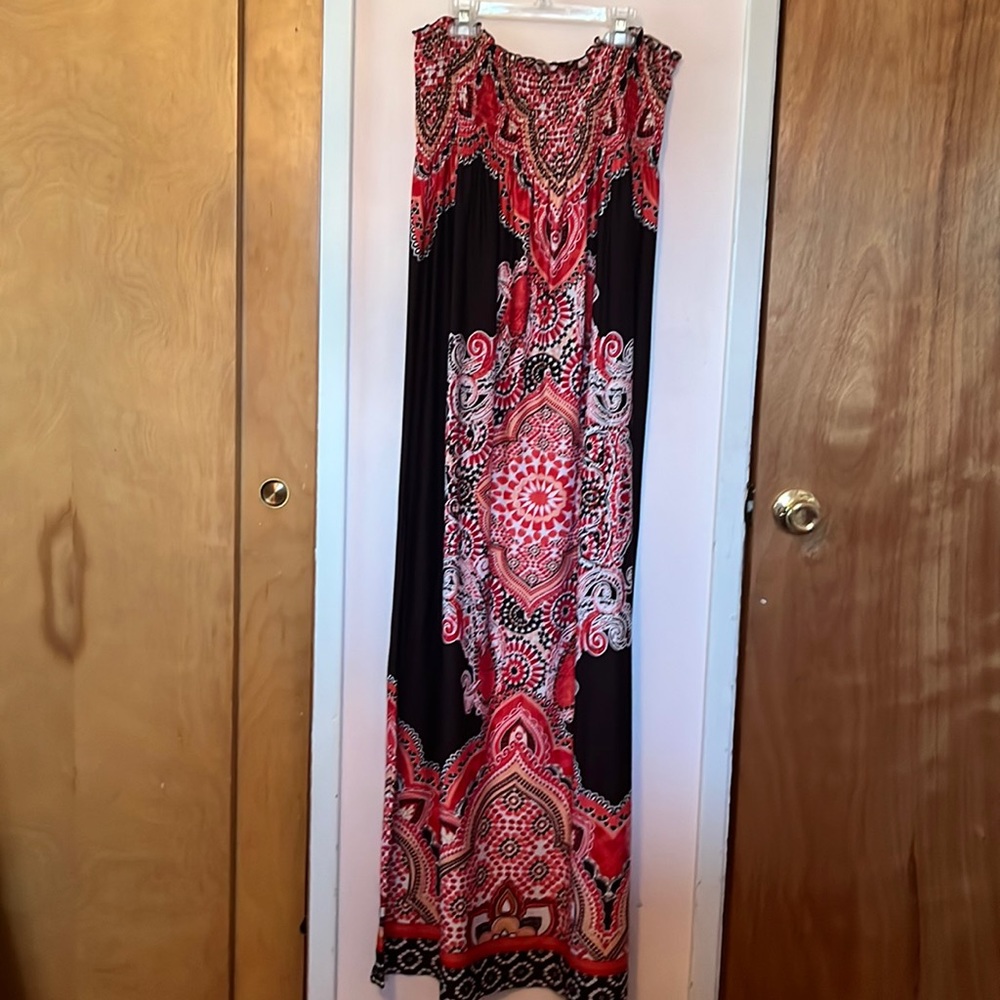 Bongo strapless maxi dress